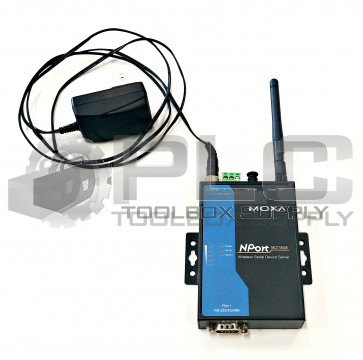 MOXA NPORT W2150A WIRELESS SERIAL DEVICE SERVER W/ ANTENNA