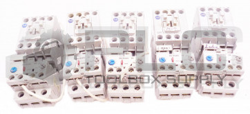 LOT OF 5 ALLEN BRADLEY 100-C09*10 /A STARTER W/ 193-EA1DB /B OVERLOAD 
