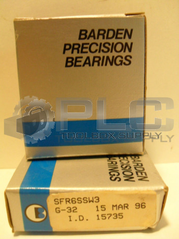 NEW BARDEN PRECISION BEARINGS LOT OF 2 SFR6SSW3