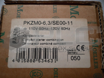NEW MOELLER PKZM0-6,3 / SE00-11 COMPACT STARTER COMBINATION