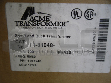 NEW ACME T1-81048 TRANSFORMER PHASE 1