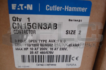 NEW CUTLER-HAMMER CN15GN3AB CONTACTORS