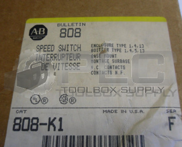 NEW ALLEN BRADLEY 808 K1 SPEED SWITCH 808-K1