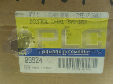 NEW SQUARE D CLASS 9070 TYPE KF 300D3 TRANSFORMER 09924