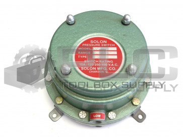 NEW SOLON MODEL 7PS2DW PRESSURE SWITCH