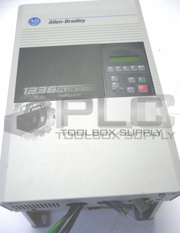 ALLEN BRADLEY 1336F-B025-AN-EN-GM1-HCS1-LA2-L6E 1336PLUSII SENSORLESS VECTOR