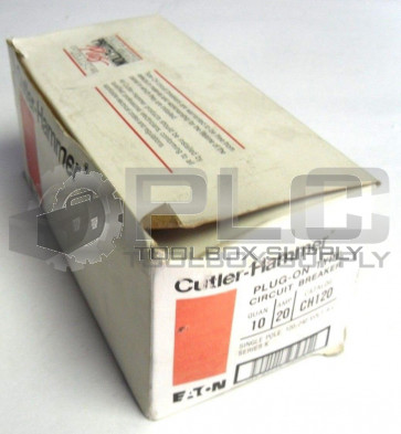 NEW CUTLER HAMMER CH120 CIRCUIT BREAKER 20 AMP SINGLE POLE 120/240 V QTY 10