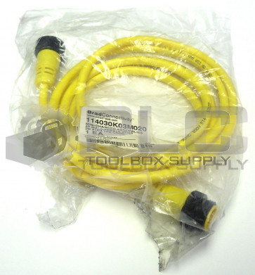 NEW BRAD CONNECTIVITY 114030K03M020 MINI-CHANGE ASSEMBLIES 4P MALE/FEMALE