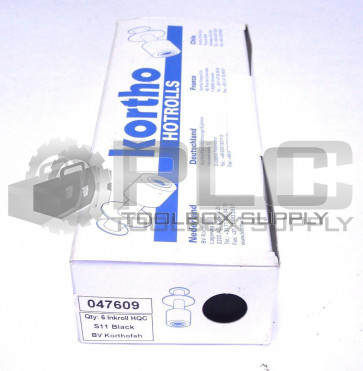 NEW KORTHO HOTROLLS INKROLL HQC PIGMENT ROLLS 047609 S11 BLACK LOT OF 6