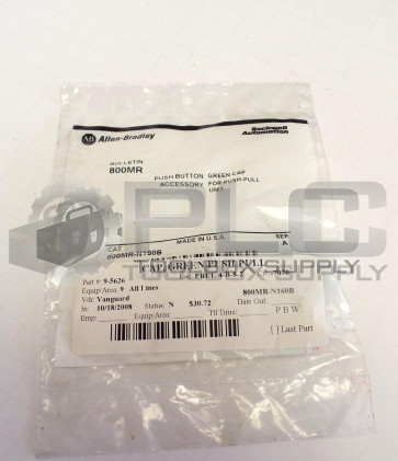 NEW ALLEN BRADLEY 800MR-N160B GREEN CAP PUSH BUTTON 800MRN160B