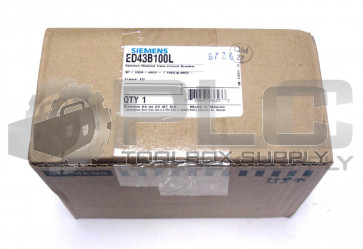 NEW SIEMENS ED43B100L CIRCUIT BREAKER