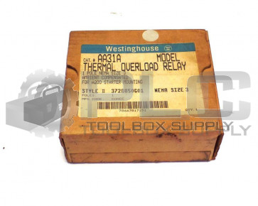 NEW WESTINGHOUSE OVERLOAD RELAY AA31A 1 POLE SIZE 3