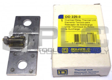 NEW SQUARE D DD 220.0 DD220 OVERLOAD RELAY THERMAL UNIT