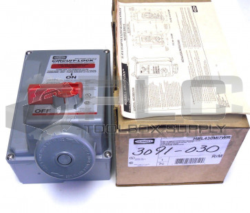 NEW HUBBELL HBL430MI7WR PS, IEC, MECHINT, 3P4W, 30A 3P 480V, REV