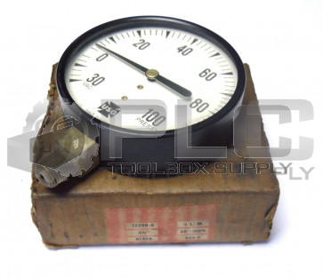 NEW USG U.S GAUGE 505-S 3 1/2" 1/4" L.M 30"-100 LB 12288-0