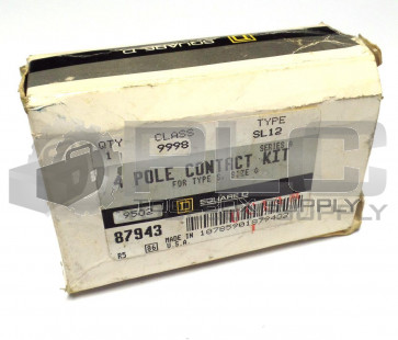 NEW SQUARE D CONTACT KIT 9998 SL12 4 POLE SER A