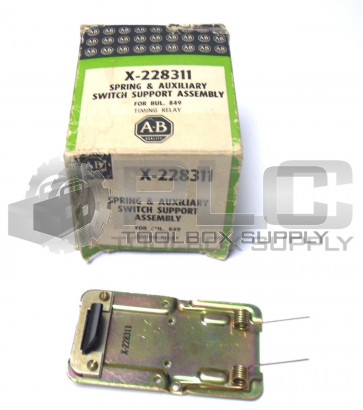 NEW ALLEN BRADLEY X-228311 PLATE,AUXILIARY MOUNTING FOR PNEUMATIC TIMER