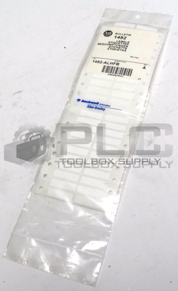 NEW ALLEN BRADLEY 1492-ALHFB ADHESIVE LABEL SHEET FOR 1492