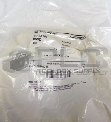 NEW ALLEN BRADLEY 889D-M5AC-5 QD CORDSET 889DM5AC5