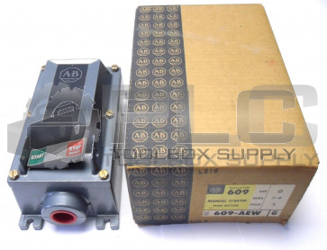 NEW ALLEN BRADLEY 609-AEW MANUAL STARTING SWITCH SER. G SIZE 0 609AEW