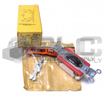 NEW HUBBELL 1222-L A.C. TOGGLE SWITCH DOUBLE POLE