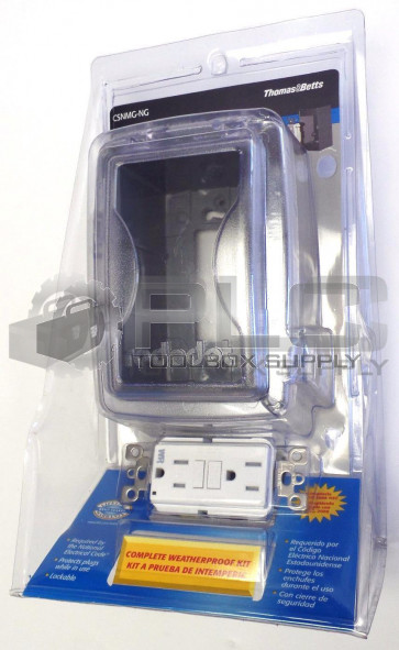 NEW THOMAS & BETTS CSNMG-NG WEATHERPROOF GFCI KIT