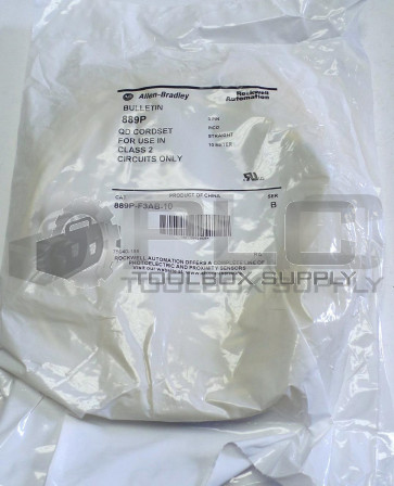 NEW ALLEN BRADLEY 889P-F3AB-10 QD CORDSET 3 PIN STRAIGHT