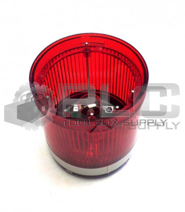 ALLEN BRADLEY 855T-G24DN4 CONTROL TOWER STACK LIGHT GRAY HOUSING RED