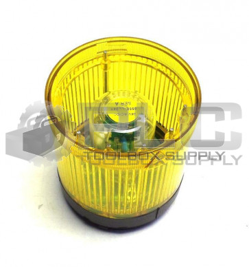 ALLEN BRADLEY 855T-B24TL8 CONTROL TOWER STACK LIGHT BLACK HOUSING YELLOW