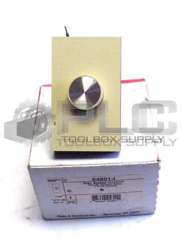 NEW PASS & SEYMOUR 94801-I FAN SPEED CONTROL 8AMP 120VAC 60HZ 1POLE ROTARY