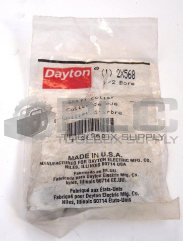 NEW DAYTON 2X568 SHAFT COLLAR 1/2" BORE       PACKS OF 3