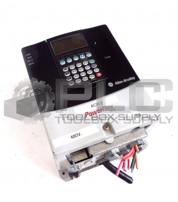 ALLEN BRADLEY POWERFLEX 70 AC DRIVE 20AD8P0A0AYNANNN 5 HP WITH 20-HIM-A3