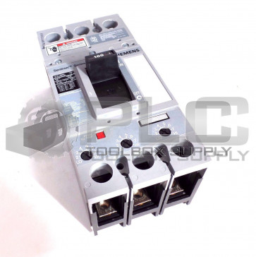 SIEMENS HFXD63B100 CIRCUIT BREAKER 100 AMP 600V 3 POLE HFXD6