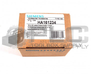 NEW SIEMENS HA161234 1NO & 1NC ISOLATED CONTACTS AUXILIARY CONTACTS