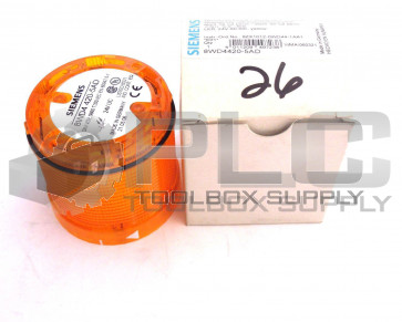 NEW SIEMENS 8WD4 420-5AD STACK STEADY LIGHT LED YELLOW / AMBER 8WD4420-5AD