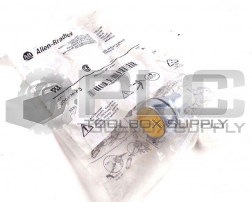 NEW ALLEN BRADLEY 800FM-F5 YELLOW FLUSH PUSH BUTTON 800FMF5