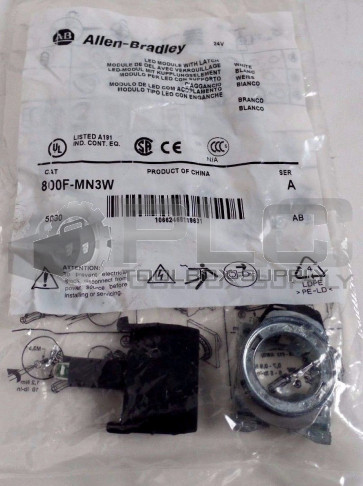 NEW ALLEN BRADLEY 800F-MN3W SERIES A LED MODULE WITH LATCH