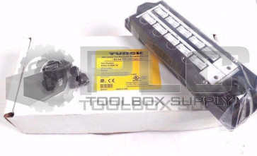 NEW TURCK FDNL-S1600-W DEVICENET BUS STOP STATION 8 IN/OUT