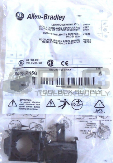 NEW ALLEN BRADLEY 800F-PN5G LED MODULE WITH LATCH