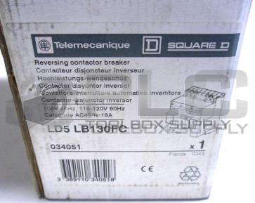 NEW TELEMECANIQUE LD5 LB130FC REVERSING STARTER LD5-LB130-FC