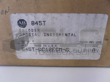 ALLEN BRADLEY 845T-DC12ECM-C ENCODER OPTICAL INCREMENTAL