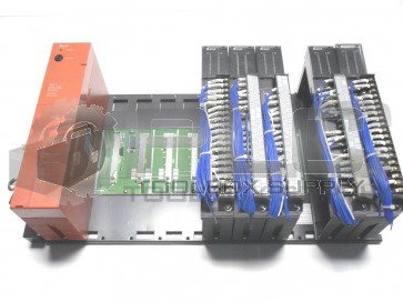 MITSUBISHI A61P PROGRAMMABLE CONTROLLER, (5) AX41 AND RACK