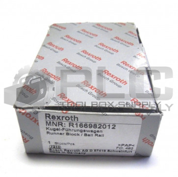 NEW REXROTH BOSCH RUNNER BLOCK / BALL RAIL R166982012