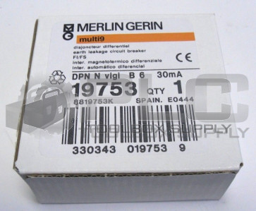 NEW MERLIN GERIN SCHNEIDER 19753 DPN N VIGI 1P N B6 30MA MG19753