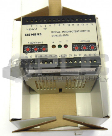 SIEMENS 6RA8222-8BA0 POTENTIOMETER DIGITAL MOTOR 24V