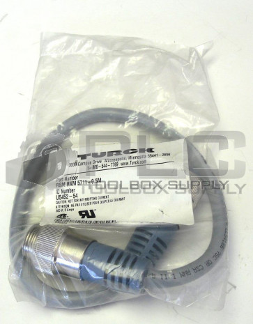 NEW TURCK RSM RKM 5711-0.5M  CORDSET U5452-54