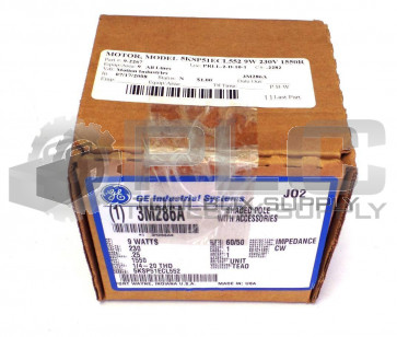 NEW GENERAL ELECTRIC 5KSP51ECL552 9 WATT 230 VOLT 1550 RPM .25 AMPS MOTOR