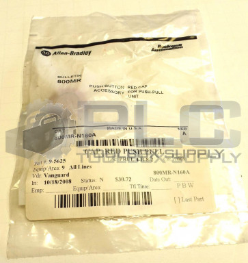 NEW ALLEN BRADLEY 800MR-N160A RED CAP PUSH BUTTON