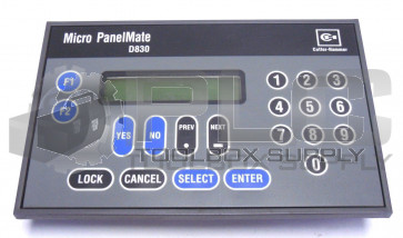 CUTLER HAMMER D830MPM MICRO PANELMATE OPERATOR INTERFACE PANEL, 24VDC D830