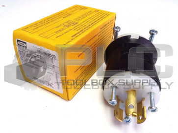 NEW HUBBELL TWIST-LOCK PLUG HBL9965GCB 20A 250V 2 POLE 3 WIRE